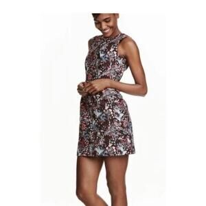 H& M Women's Jacquard-Weave Cocktail Dress Size 6